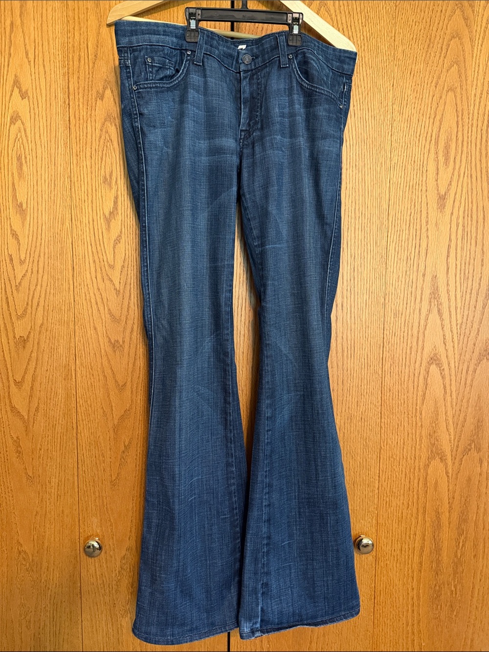 7 for All Mankind Women’s Dark Blue Flared Jeans